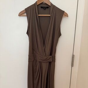 Allsaints beige tshirt wrap dress